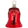 edle Glocke, Weihnachtsglocke 9cm Inge-Glas Weihnachtsschmuck
