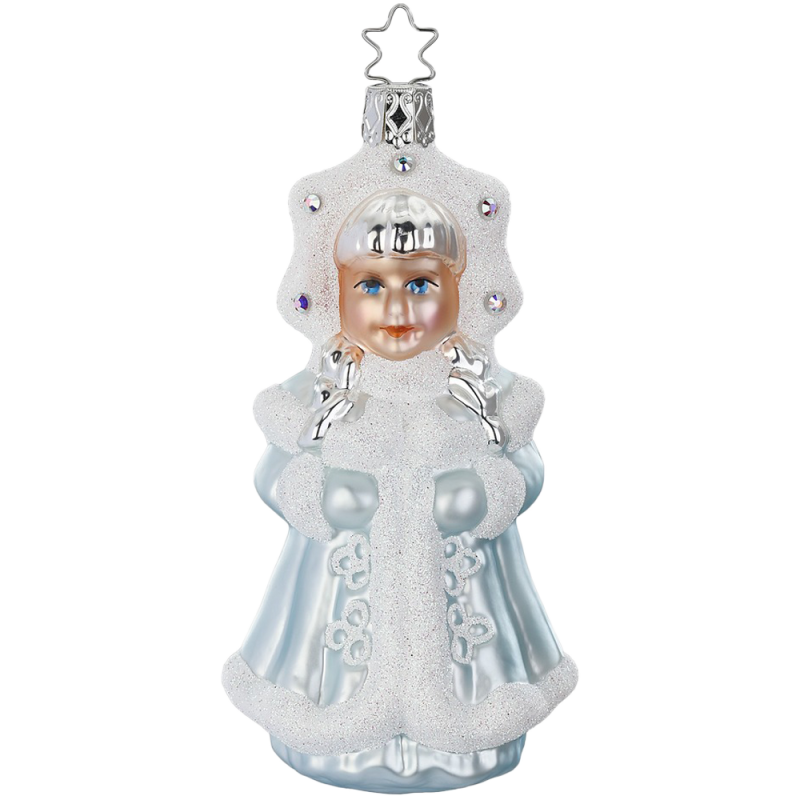 Schneeflöckchen, frostblau 12,5cm Inge-Glas Glasschmuck Weihnachtsschmuck Schneeflöckchen, frostblau 12,5cm Inge-Glas Glasschmuck Weihnachtsschmuck