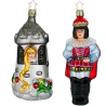 Rapunzel & Prinz Märchenfiguren der Gebrüder Grimm - Inge-Glas Christbaumschmuck