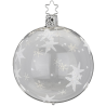 Christbaumkugel Sternenhimmel glasklar Ø 8cm Inge-Glas Christbaumschmuck