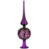 Spitze, Christbaumspitze Strahlende Leidenschaft Royalviolett glänzend Ø 7cm x 25cm Inge-Glas Christbaumschmuck