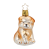 Hund Wuffi Knuffi 7cm Inge-Glas® Manufaktur Weihnachtsschmuck