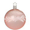 Christbaumkugel Tender Pearls rose transparent glänzend Ø 8cm Peaceful Whites Inge-Glas® Christbaumschmuck