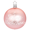 Christbaumkugel Schneeflöckchen Ø 8cm rose matt Merry Everything Inge-Glas® Christbaumschmuck