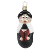 Kurrendeleiter schwarz 11,5cm Inge-Glas® Weihnachtsschmuck