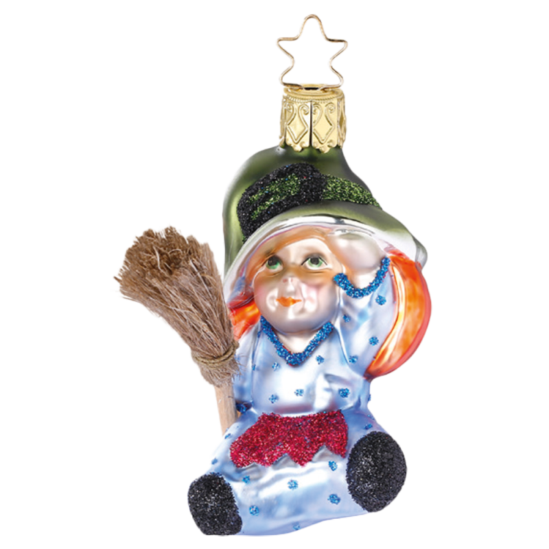 kleine Hexe 8cm Zauberwald Weihnachtsschmuck von Inge-Glas®
