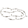 silberne Glöckchen Baumkette ca.220cm, 83 Teile - Schatzhauser Glasschmuck aus Lauschaer Glas