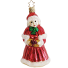 Mrs. Santa Claus 14cm Old Christmas Inge-Glas Weihnachtsschmuck