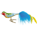 Regenbogenfink Glasvogel 10cm Inge-Glas® Weihnachtsschmuck