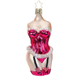 Hello Beauty Pink Lady 12cm Inge-Glas® Weihnachtsschmuck