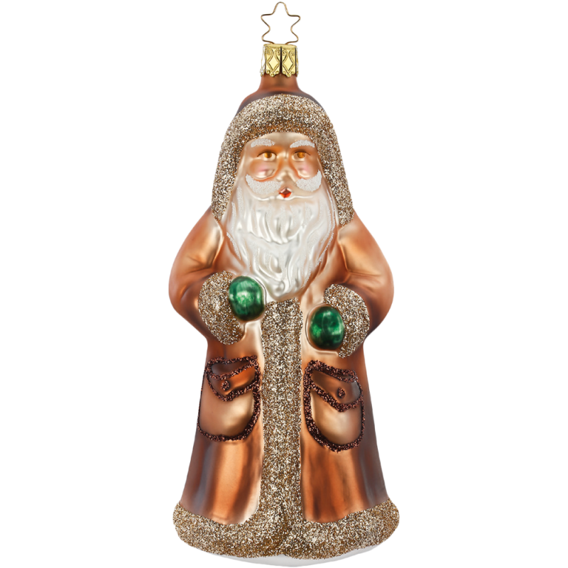 Santa Klaus 16,5cm Inge-Glas® Schmuck Winter Woodland Christbaumschmuck