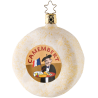 Camembert 8,5cm Inge-Glas® Köstlichkeiten Weihnachtsschmuck