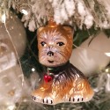 Hundchen 7,5cm Schatzhauser Glas und Weihnachtsschmuck
