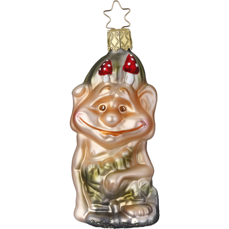 Harag Gnom aus der Anderswelt 10cm Inge-Glas®Schmuck Gnome und Feen