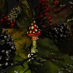 Anderswelt Fliegenpilz 11cm Inge-Glas®Schmuck Gnome und Feen