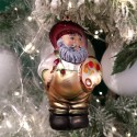 Santa der Künstler 11cm Schatzhauser Thüringer Glas und Weihnachtsschmuck