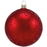 Weihnachtskugel Ø 6cm rot Softeffekt Schatzhauser Thüringer Glas und Weihnachtsschmuck
