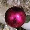 Weihnachtskugel Ø 6cm cyan Softeffekt Schatzhauser Thüringer Glas und Weihnachtsschmuck