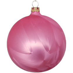 Weihnachtskugel rosa Schatzhauser Thüringer Glas und Weihnachtsschmuck