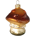 Zauberpilz orange 7cm Schatzhauser Thüringer Glas und Weihnachtsschmuck