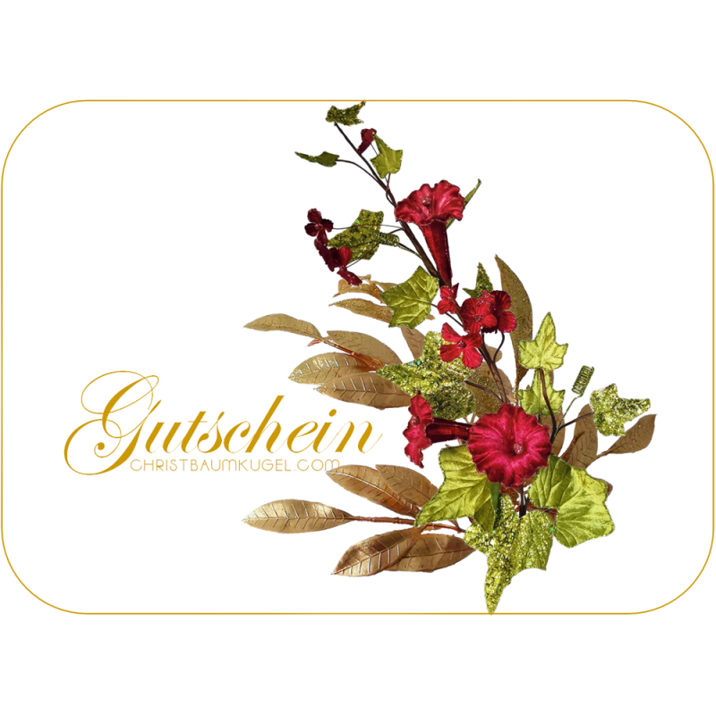 10 € Geschenk & Einkaufs Gutschein christbaumkugel.com