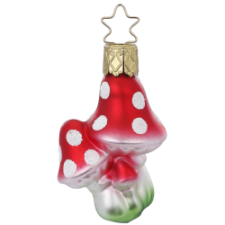 Pilzlein, Mini Pilz 6,5cm Inge-Glas® Miniaturen Weihnachtsschmuck