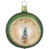 Weihnachtskugel im Wald Ø 8cm Inge-Glas® Waldweihnacht Christbaumschmuck