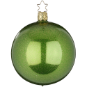 Christbaumkugel Sternenstaub minzgrün opal Ø 8cm Inge-Glas Weihnachtsschmuck