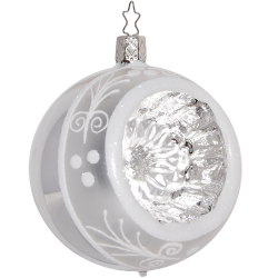 Spiegel Reflex Ø 8-10cm Silver Reflections Inge-Glas® Weihnachtskugeln