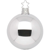 Christbaumkugeln silber glänzend Ø 6-12cm Inge-Glas® Manufaktur Weihnachtskugeln