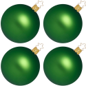 Christbaumkugeln fichtengrün matt Ø 6-12cm Inge-Glas® Manufaktur Weihnachtskugeln