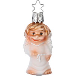 Maria mit dem Jesuskind 9cm Inge-Glas® Manufaktur Weihnachtsschmuck 