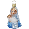 Maria und Jesus 9,5cm Inge-Glas Weihnachtsschmuck
