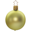 Christbaumkugeln golden olive Ø6cm matt Inge-Glas Weihnachtskugeln