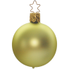 Christbaumkugeln golden olive Ø6cm matt Inge-Glas Weihnachtskugeln