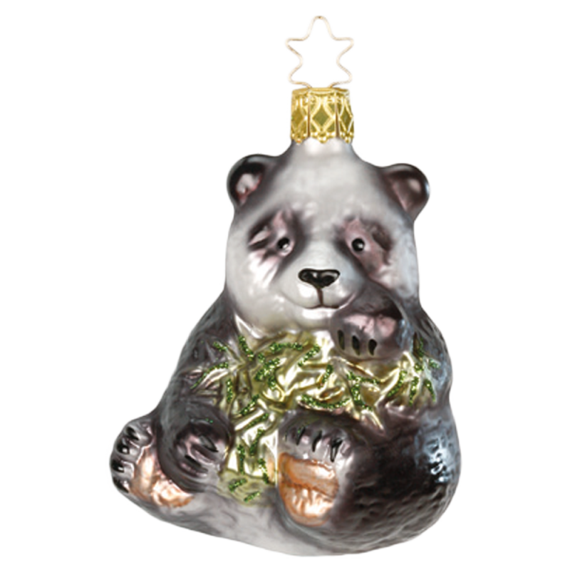 Panda Paul 9cm Inge-Glas® Manufaktur Weihnachtsschmuck