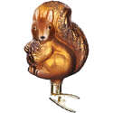 Eichhörnchen 9,5cm Inge-Glas® Waldweihnacht Weihnachtsschmuck