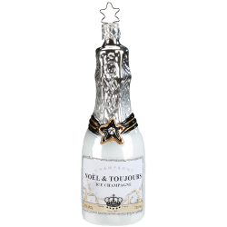 Ice Champagne 12,5cm Inge-Glas® Köstlichkeiten Weihnachtsschmuck