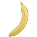 Banane 17cm bananengelb matt Schatzhauser Weihnachtswelt, Thüringer Christbaumschmuck