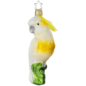 Kakadu, Vogel 12cm Inge-Glas Weihnachtsschmuck