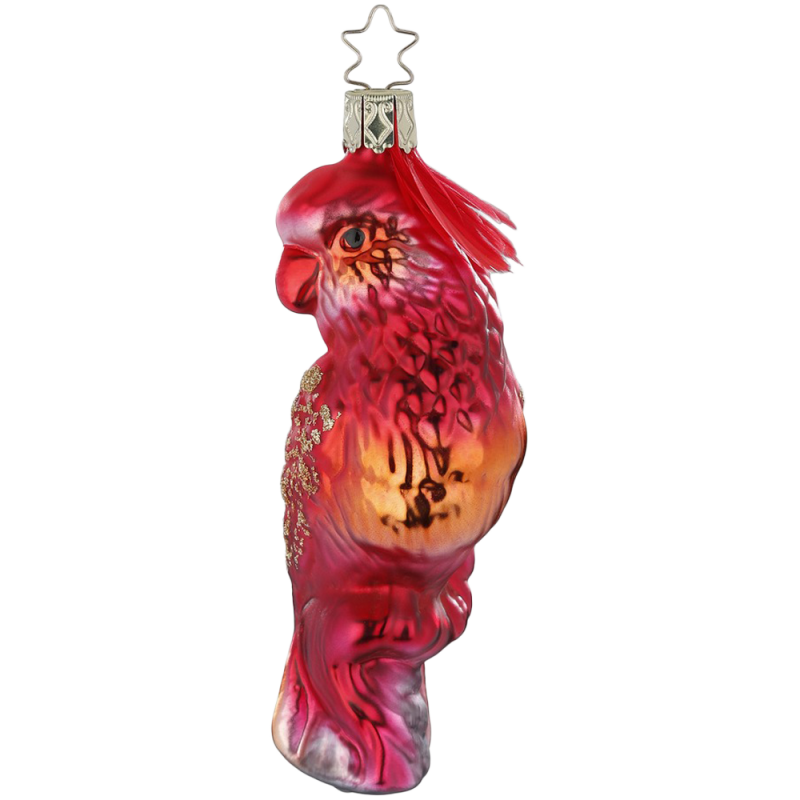 Feuervogel, Vogel 12cm Inge-Glas Weihnachtsschmuck