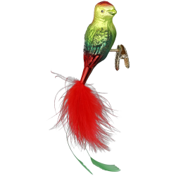 Philippinen Kakadu, Vogel 10cm Inge-Glas Weihnachtsschmuck
